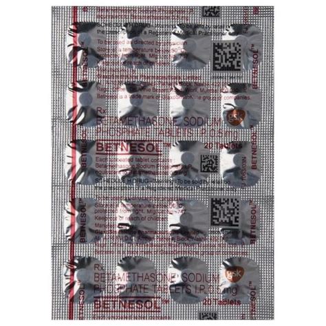 Betnesol 0.5 Tablet (20) in Hindi की  .